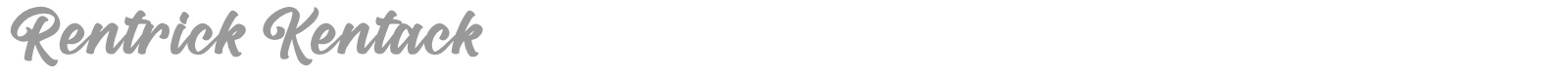 Rentrick Kentack font preview